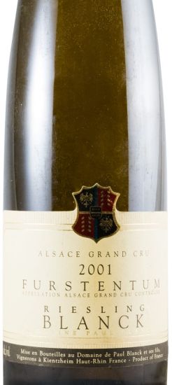 2001 Blanck Furstentum Riesling Alsace Grand Cru branco