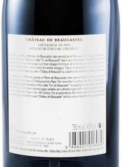 2016 Château de Beaucastel Châteauneuf-du-Pape red