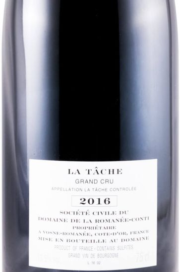 2016 Domaine de la Romanée-Conti La Tâche tinto