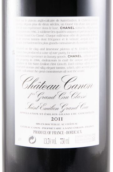 2011 Château Canon Saint-Émilion tinto