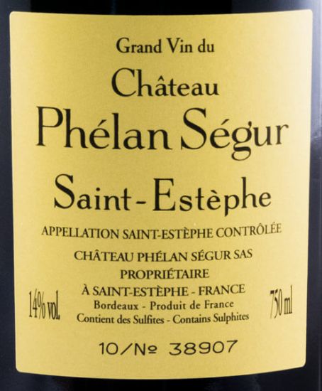 2010 Château Phélan Ségur Saint-Estèphe tinto