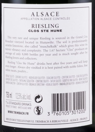 2012 Maison Trimbach Clos Ste Hune Riesling Alsace white