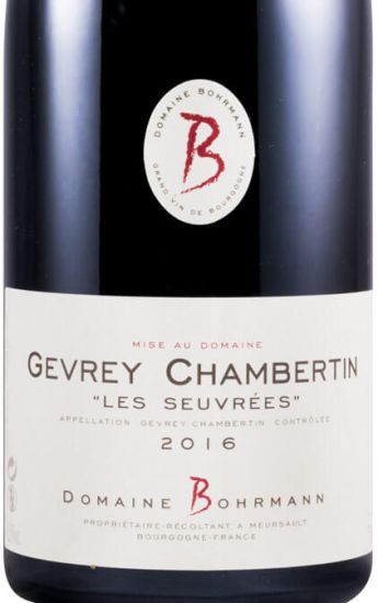 2016 Domaine Bohrmann Les Seuvrées Gevrey Chambertin tinto