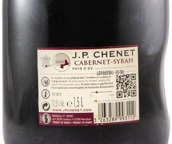 2014 J. P. Chenet Cabernet-Syrah Pays d'Oc red 1.5L