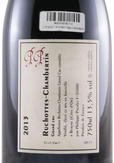 2013 Philippe Pacalet Grand Cru Ruchottes-Chambertin red