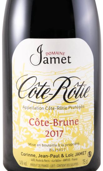 2017 Domaine Jamet Côte-Brune Côte-Rôtie red