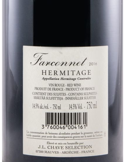 2016 Domaine Jean-Louis Chave Sélection Farconnet Hermitage red