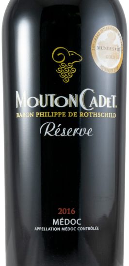 2016 Mouton Cadet Reserve Medoc Baron Philippe de Rothschild tinto