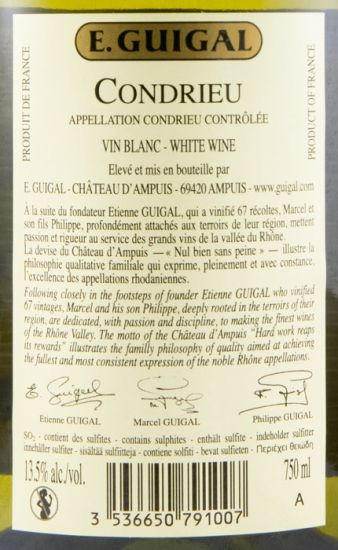 2016 E. Guigal Condrieu Côte-Rôtie white