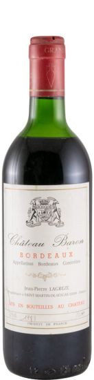 1989 Château Baron Jean Pierre Lagreze tinto