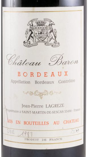 1989 Château Baron Jean Pierre Lagreze tinto