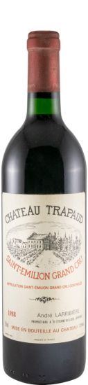 1988 Château Trapaud Andre Larribière Saint-Émilion red