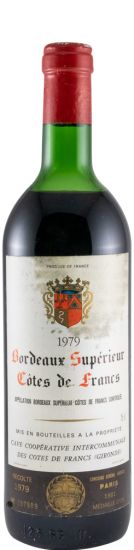 1979 Côtes de Francs Gironde Bordeaux Superieur tinto