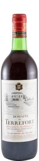 1983 Domaine de Terrefort Gironde Saint-Loubes tinto