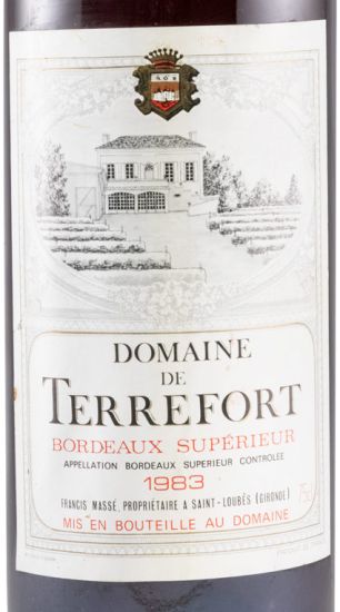1983 Domaine de Terrefort Gironde Saint-Loubes tinto
