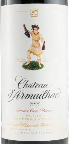 2002 Château d'Armailhac Baron Philippe de Rothschild Pauillac red