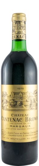1978 Château Cantenac Brown Margaux red