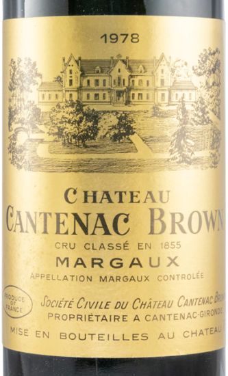 1978 Château Cantenac Brown Margaux red