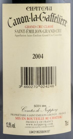 2004 Château Canon La Gaffelière Saint-Émilion tinto