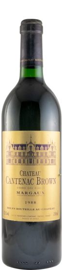 1988 Château Cantenac Brown Margaux tinto
