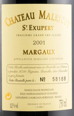 2001 Château Malescot St. Exupéry Margaux tinto