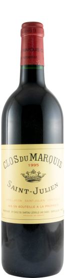 1995 Château Léoville Las Cases Clos Du Marquis Saint-Julien red