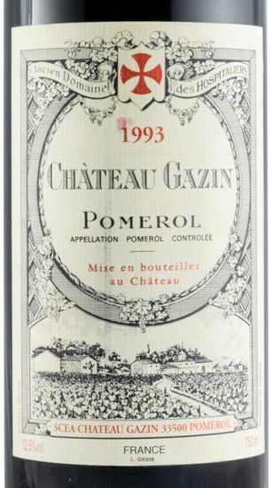 1993 Château Gazin Pomerol red