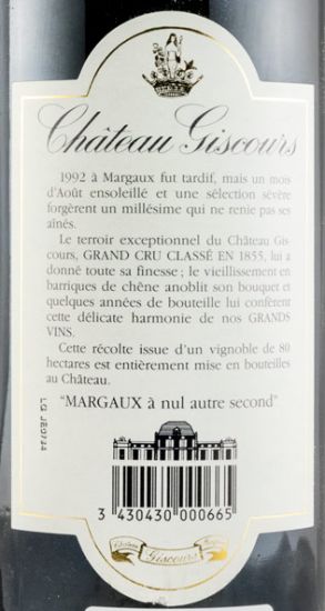 1992 Château Giscours Margaux tinto