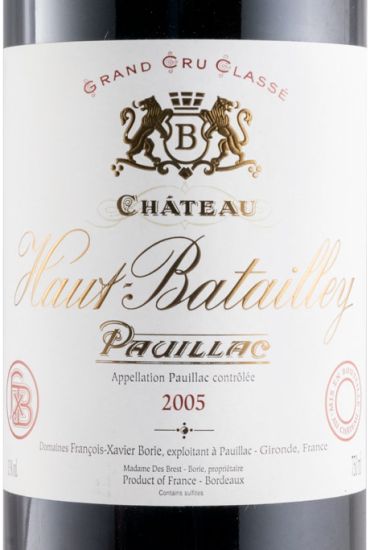 2005 Château Haut-Batailley Pauillac red