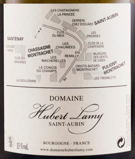 2018 Domaine Hubert Lamy Les Murgers des Dents de Chien Premier Cru Saint-Aubin branco