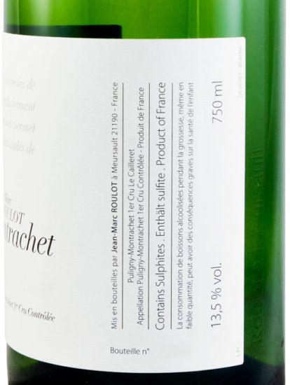2018 Jean-Marc Roulot Le Cailleret Puligny-Montrachet branco