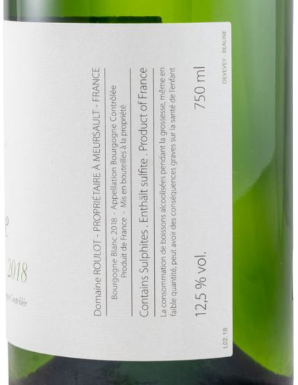2018 Domaine Roulot Bourgogne branco