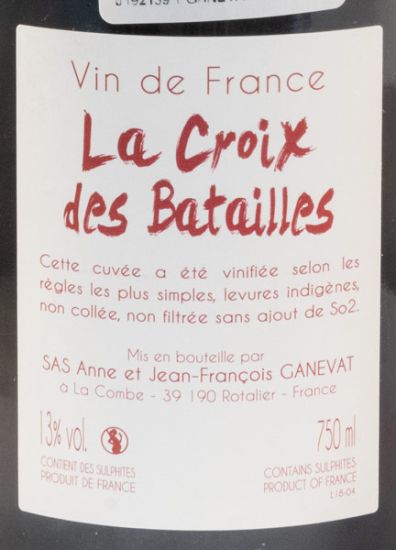 2018 Jean-François Ganevat La Croix des Batailles red
