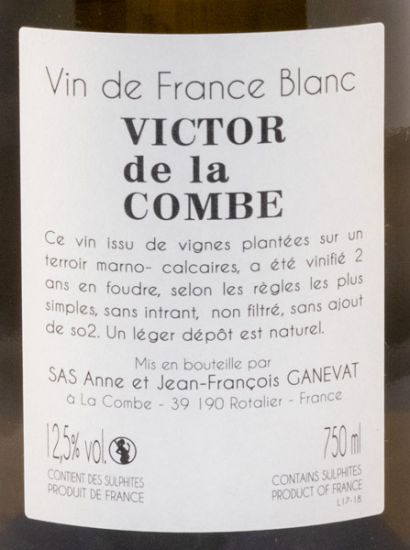 2017 Jean-François Ganevat Victor de La Combe white