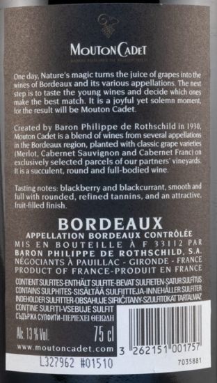 2017 Mouton Cadet Medoc Baron Philippe de Rothschild tinto