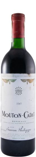1985 Mouton Cadet La Baronnie Baron Philippe Rothschild red