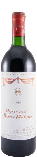 1986 Baron Philippe La Baronnie Baron Philippe Rothschild Pomerol red