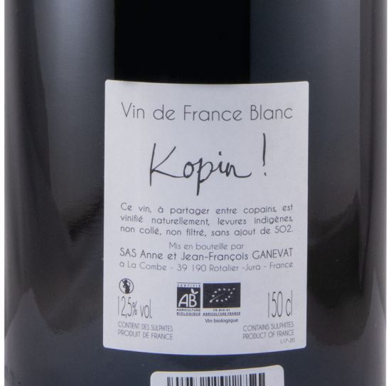 2017 Jean-François Ganevat Kopin organic white 1.5L