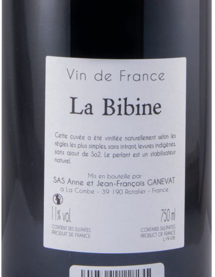 2019 Jean-François Ganevat La Bibine red