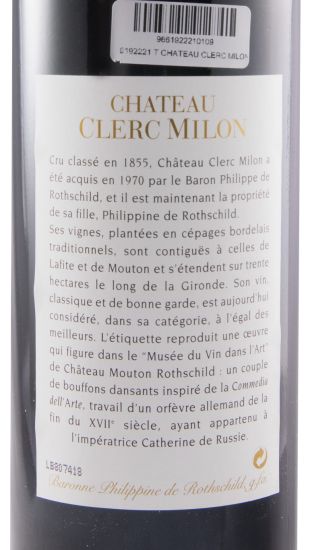 2000 Château Clerc Milon Pauillac red