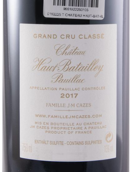 2017 Château Haut-Batailley Pauillac tinto