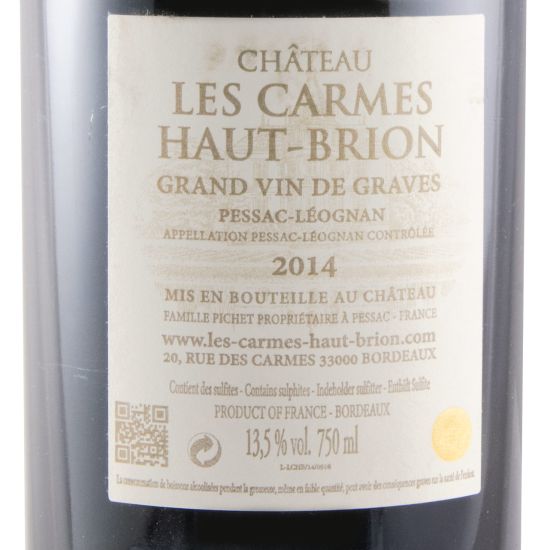 2014 Château Les Carmes Haut-Brion Pessac-Léognan red