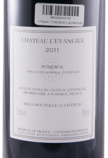 2011 Château L'Évangile Pomerol red