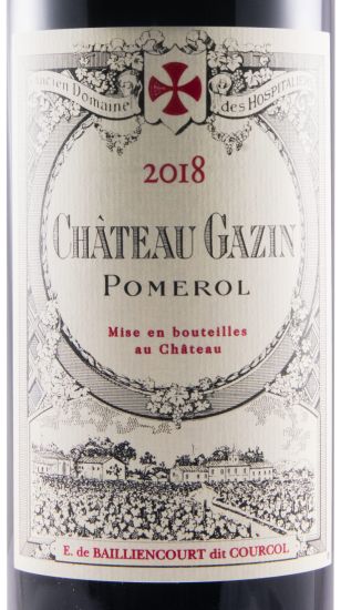 2018 Château Gazin Pomerol red
