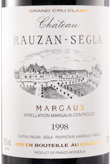 1998 Château Rauzan-Ségla Margaux red