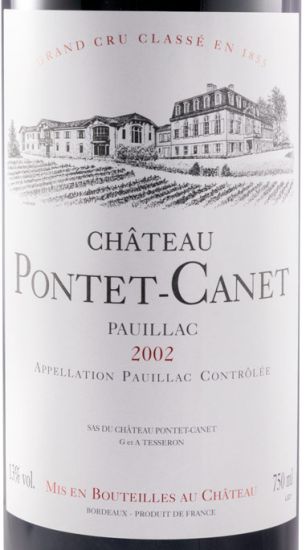 2002 Château Pontet-Canet Pauillac red