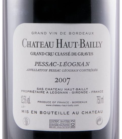 2007 Château Haut-Bailly Pessac-Léognan tinto