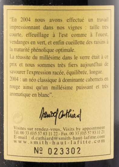 2004 Château Smith Haut-Lafitte Pessac-Léognan red