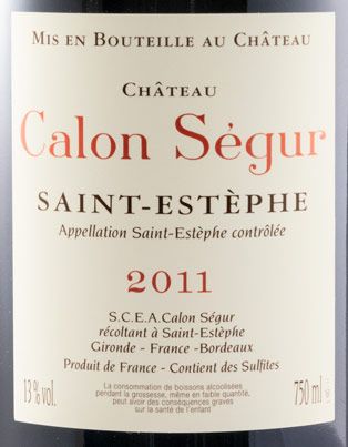 2011 Château Calon-Ségur Saint-Estèphe red