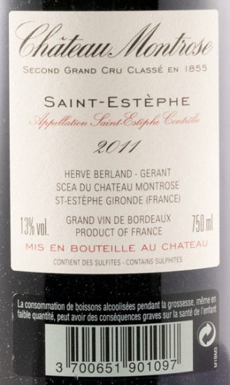 2011 Château Montrose Saint-Estèphe red